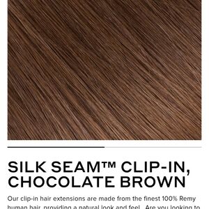 Silk Seam Clip-In Hair Extensions - Chocolate Brown
